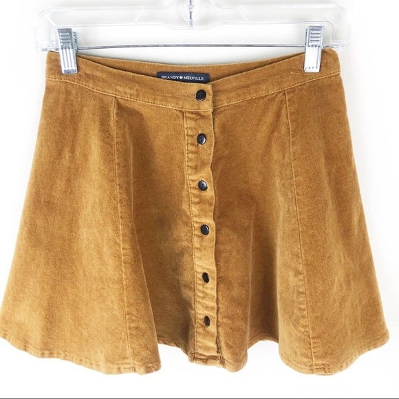 Brandy Melville- Button front A-line skirt - Picture 1 of 9